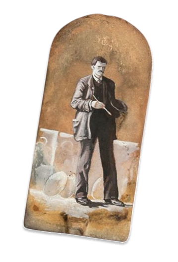 Historical illustration - man with hat